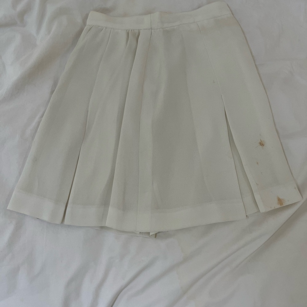 White Pleated Tennis Skirt